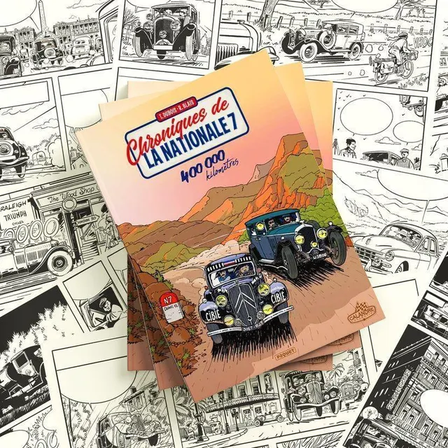 photo romain blais a réalisé l’ensemble des illustrations de « chroniques de la nationale 7 - 400 000 kilomètres ».  ©  éditions paquet