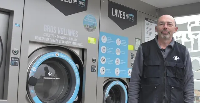 photo  une laverie automatique en libre-service vient d’être installée  derrière le carrefour market. 