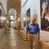 photo en août 2018, jean de foucaud exposait dans son château de sourches des reproductions de tableaux protégés lors de la seconde guerre mondiale.