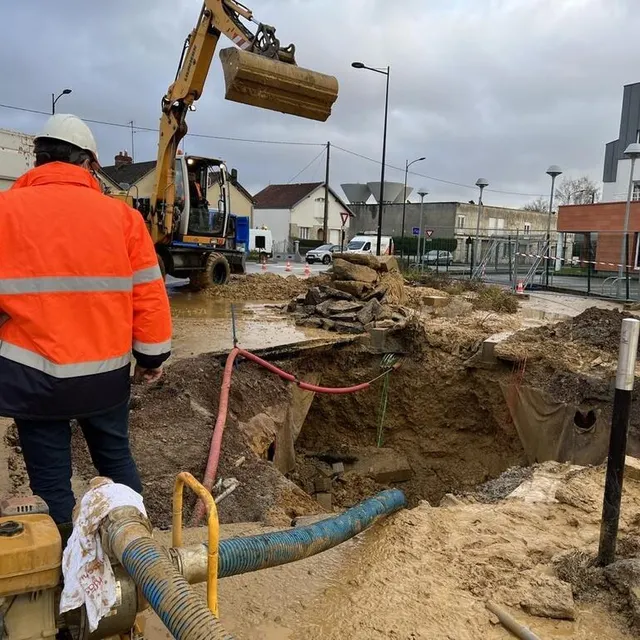 photo la canalisation sera réparée d’ici deux à trois jours, estime eaux de normandie.  ©  ouest-france