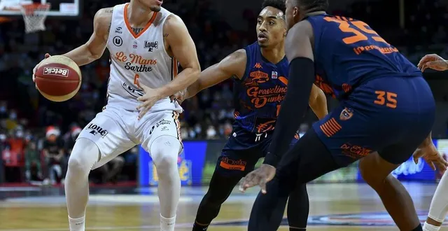photo  scott bamforth et le msb ont fini par céder dans un match très serré contre gravelines.  &copy;  le maine libre – yvon loue 