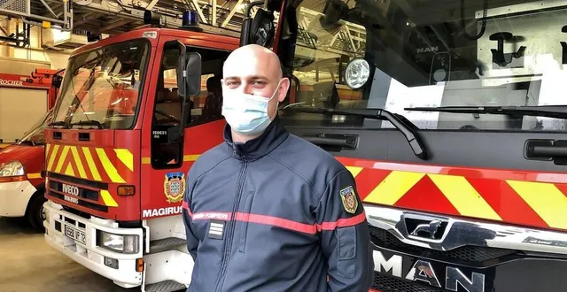photo  le capitaine julien foulon dirige le centre de secours de sablé-sur-sarthe (sarthe) depuis 2020.  &copy;  ouest-france 