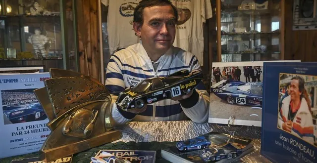 photo  vaas, mardi 21 décembre 2021. nicolas charles est incollable sur jean rondeau, pilote constructeur sarthois qui a remporté les 24 heures du mans en 1980.  &copy;  le maine libre – denis lambert 