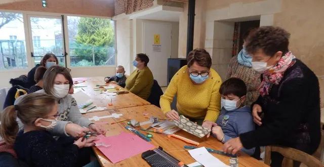 photo  c’est au cœur de l’espace de vie sociale que se sont déroulés les trois ateliers d’hiver.  &copy;  le maine libre 