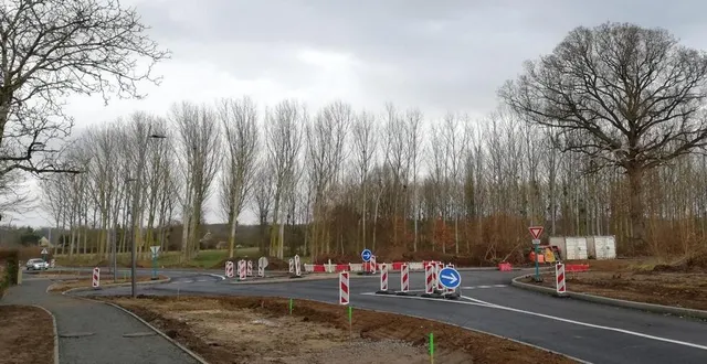 photo  l’implantation d’un rond-point destiné à desservir l’intermarché qui devrait arriver prochainement dans la commune.  &copy;  ouest-france 