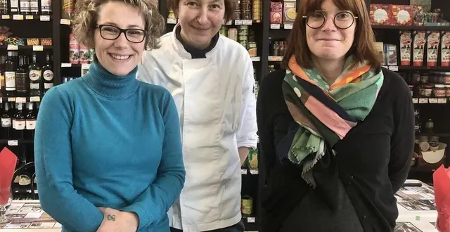 photo  élodie dubourg, nathalie gomariz et émilie larguèze forment le trio derrière les saveurs de l’étang, à sainte-honorine-la-chardonne, dans l’orne.  &copy;  ouest-france 