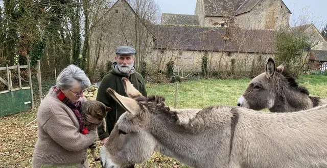 photo  michèle et françoise pasquier, deux enseignants à la retraite, vivent aujourd’hui une vie paisible dans un vieux manoir qu’ils ont rénové, à challes, près du mans. en compagnie d’animaux recueillis.  &copy;  ouest-france 