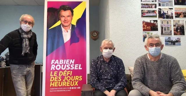 photo  yves berthelin, gilles leproust et philippe keravec, lancent en sarthe la campagne du candidat communiste  &copy;  le maine libre 
