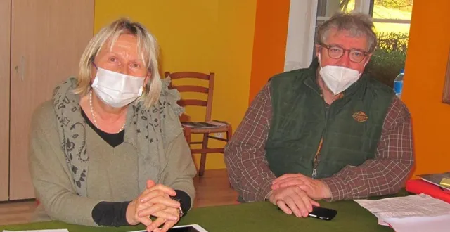 photo  la maire, patricia le feuvrier et son adjoint, didier sockeel.  &copy;  ouest-france 