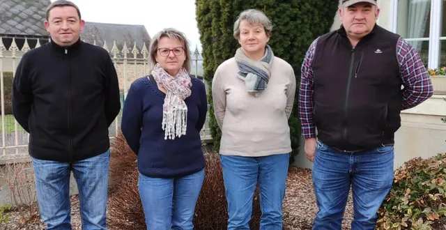 photo  de gauche à droite, nicolas lehoux, pamela gouin, agnès verdier, maire, et dominique savattier.  &copy;  le maine libre 
