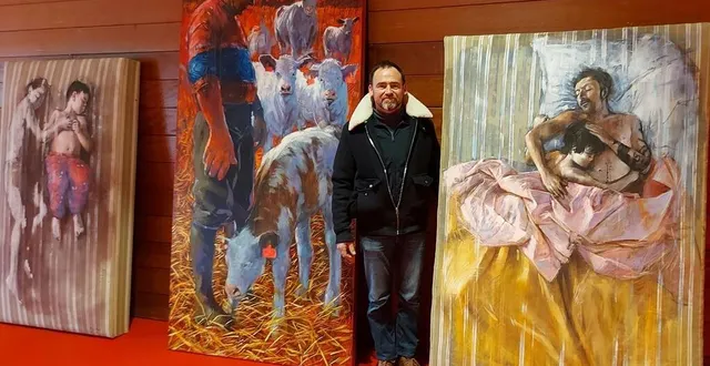 photo  l’artiste peintre, florent maussion, est l’invité d’honneur du salon antiquités et brocante, les 5 et 6 février prochains.  &copy;  ouest-france 