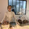 photo  marine février a reçu une équipe de tf1 dans sa pâtisserie à mareil-en-champagne le 19 janvier 2022. 