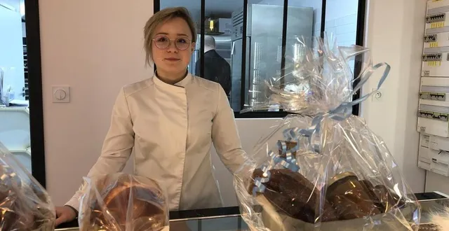 photo  marine février a reçu une équipe de tf1 dans sa pâtisserie à mareil-en-champagne le 19 janvier 2022.  &copy;  ouest-france 