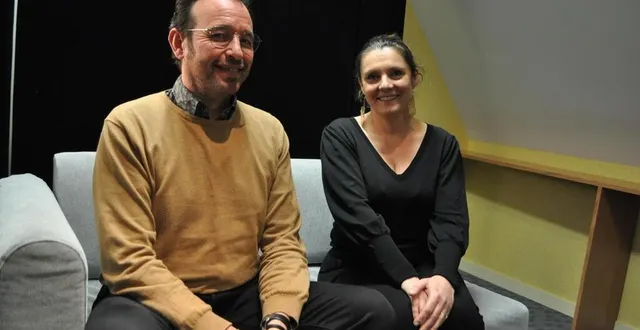 photo  laure baert, la nouvelle conseillère artistique du festival de sablé, et yannick javaudin, directeur de l’entracte.  &copy;  le maine libre 