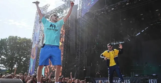 photo  vald montera sur la scène d’art sonic, le 23 juillet 2022, à briouze, dans l’orne. ?  &copy;  archives eddy lemaistre/ouest-france 