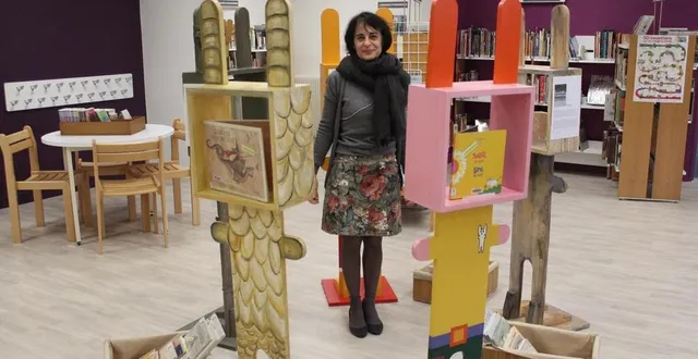 photo  parmi les animations proposées, la bibliothèque accueille une exposition de lapins-totems inspirée de l’œuvre de l’illustratrice et écrivaine elzbieta.  &copy;  ouest-france 