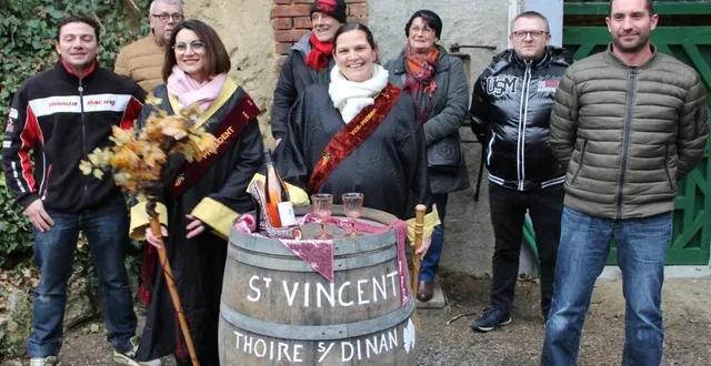 photo  c’est en comité restreint que le tonneau de la saint-vincent a été présenté. le repas, lui, a été reporté au samedi 2 avril.  &copy;  le maine libre 