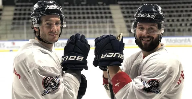 photo  philippe halley (à gauche) et tommy giroux : les deux complices canadiens des ducs.  &copy;  rb 