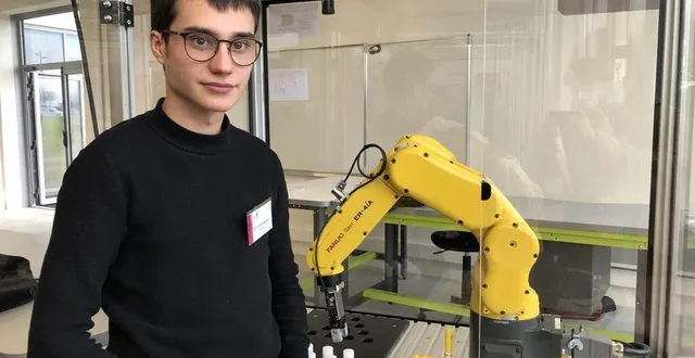 photo  benjamin verstappen est l’un des seize étudiants de la licence mécatronique-robotique proposée à flers, dans l’orne.  &copy;  ouest-france 