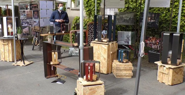 photo  le festival des arts a rassemblé 52 exposants le 23 mai.  &copy;  archives le maine libre 