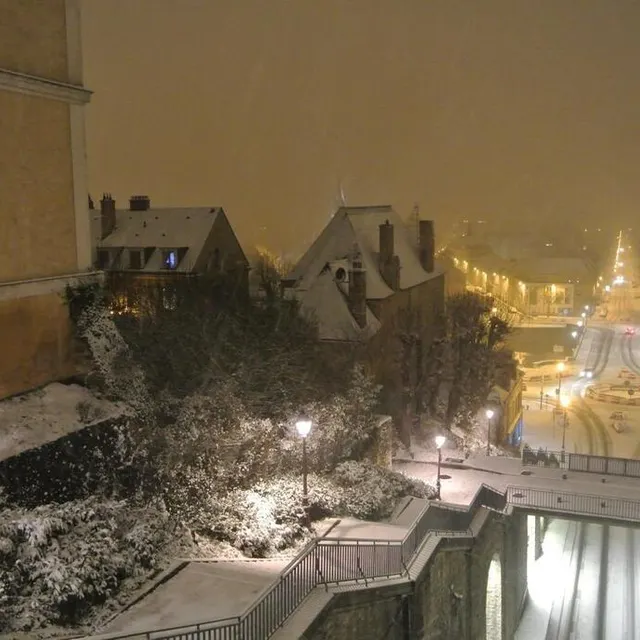 photo la sarthe sous la neige en février 2021.  ©  ouest-france