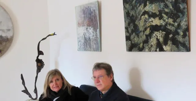 photo  annie pelzak et alain cophignon, les fondateurs de la galerie du chemin.  &copy;  ouest-france 