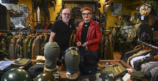 photo  jusqu’à sa fermeture le 31 mars 2022, le magasin kaki brade ses stocks à – 50 %.  &copy;  le maine libre – denis lambert 