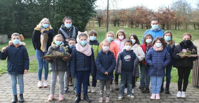 photo  l’activité de compositions végétales a clos la première semaine de vacancesde l’accueil loisirs.  &copy;  ouest-france 