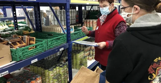 photo  la collecte des 4 et 5 mars 2022 va servir pour les distributions alimentaires.  &copy;  ouest-france 