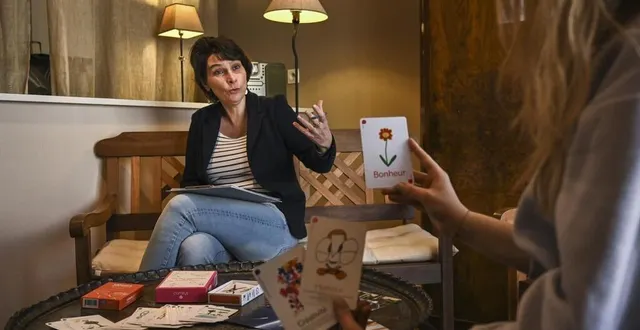 photo  anne-sophie bourgeois coache essentiellement des lycéens pour les accompagner dans leur orientation.  &copy;  photo le maine libre – denis lambert 