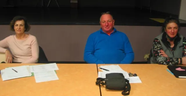photo  de gauche à droite : christine corbière, secrétaire ; michel escartin, vice-président et catherine delaunay, trésorière.  &copy;  ouest-france 