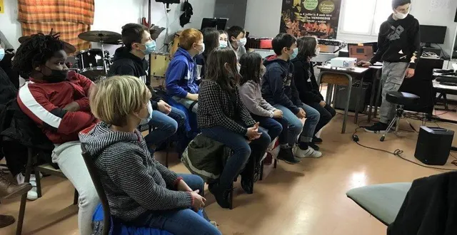 photo  simon lancelot alias nazca est intervenu à l’école de musique mélodie 
