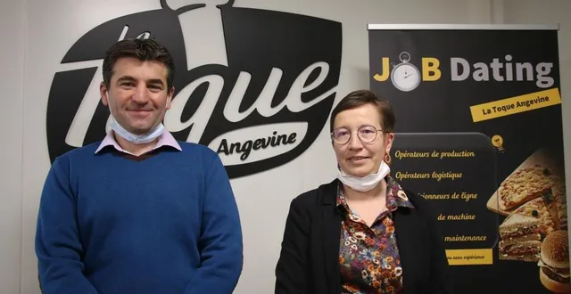 photo  segré, le 22 février. nicolas huron, directeur général, et annabelle bourgaud, responsable des ressources humaines à la toque angevine.  &copy;  photo co 