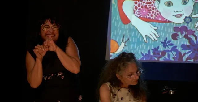 photo  loredana lanciano et annie peltier de l’association l’oreille de lynx. 