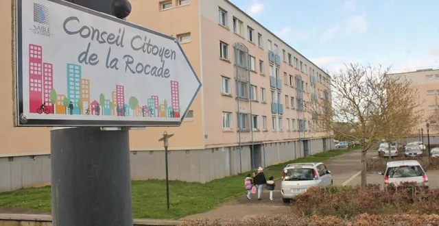 photo  le quartier de la rocade à sablé-sur-sarthe, jeudi 24 février 2022.  &copy;  ouest-france 