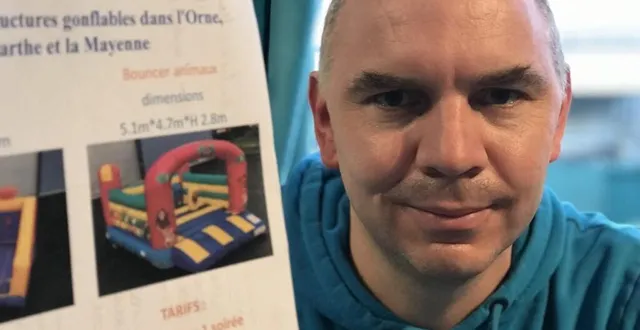 photo  cyril sourmont a lancé crazy jump 61 pour louer des structures gonflables au public, aux entreprises et aux associations.  &copy;  ouest-france 