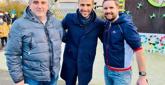 photo  l’anille braye tennis à la rencontre de tony estanguet  &copy;  le maine libre 