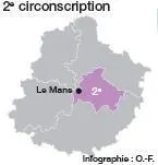 photo la  2e  circonscription de la sarthe.  ©  ouest-france