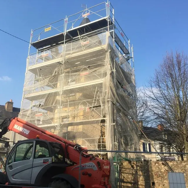 photo la tour du pilori est en cours de restauration.  ©  ouest-france