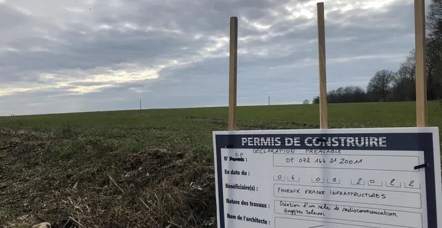 photo  le projet d’antenne relais se trouve au lieu-dit « grand sablon du bousseaux ».  &copy;  le maine libre 