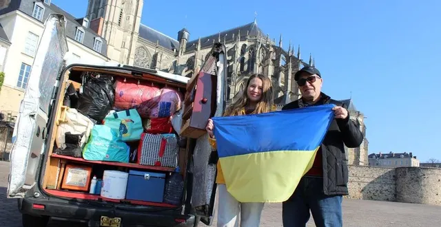 photo  maquis, slovaque de 73 ans, est parti avec son fourgon lundi 7 mars en direction de l’ouest de l’ukraine pour apporter de l’aide humanitaire dans des hôpitaux. krystina, présidente de l’association ukraineaumans, était à ses côtés lors de son départ.  &copy;  le maine libre 