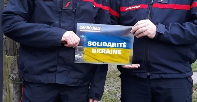 photo  le trésorier de l’amicale et le chef de centre se mettent au service de l’aide aux réfugiés ukrainiens.  &copy;  ouest-france 