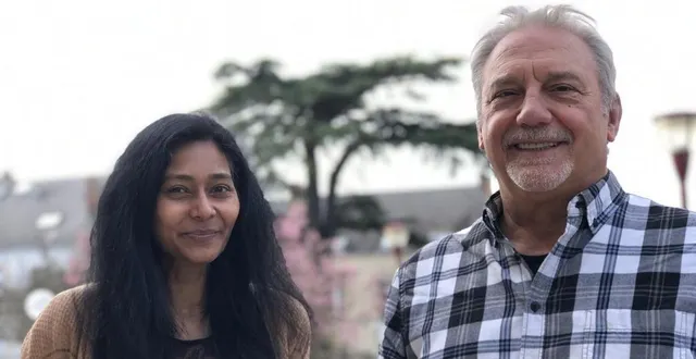 photo  le mans, mercredi 9 mars 2022. albertine duclos et serge jover, candidats aux élections législatives 2022 pour la deuxième circonscription de la sarthe.  &copy;  le maine libre 