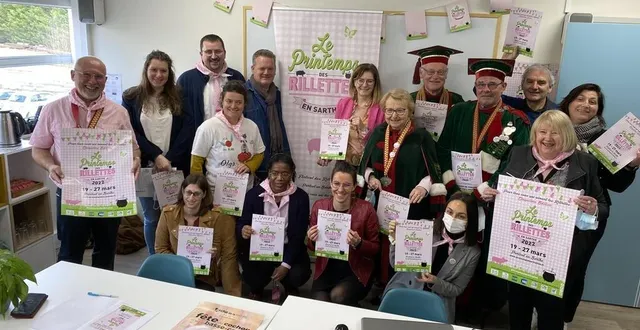 photo  la chaleureuse équipe organisatrice du printemps des rillettes a concocté un copieux programme pour ce cru 2022, qui se déroulera partout en sarthe du 19 au 27 mars.  &copy;  ouest-france 