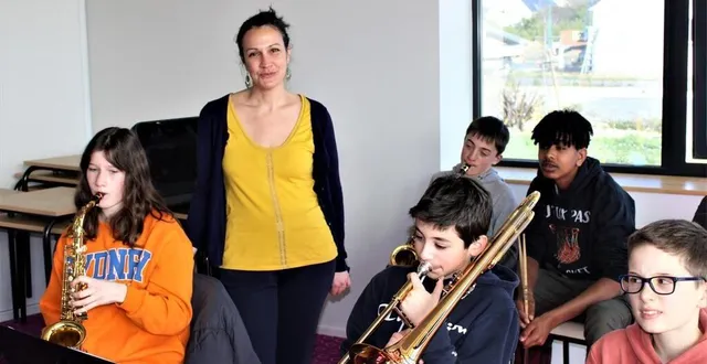 photo  sandrine debaugé, nouvelle directrice de l’école de musique de communauté de communes orée de bercé-belinois.  &copy;  ouest-france 