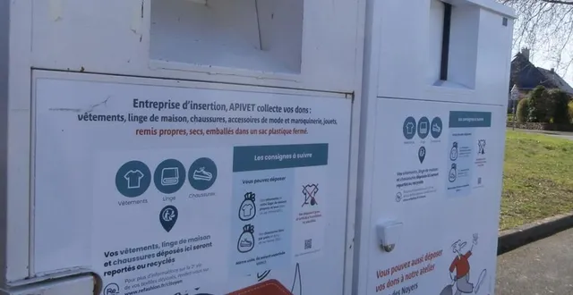 photo  les containers se trouvent désormais en face du cimetière. 