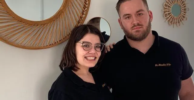photo  émilie havet et cyril mercier ont ouvert samedi leur restaurant « le moulin d’or ».  &copy;  le maine libre 