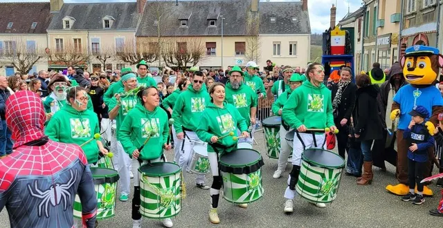 photo  les braz’auréoles ont guidé le cortège aux rythmes de leurs tambours puissants.  &copy;  ouest-france 