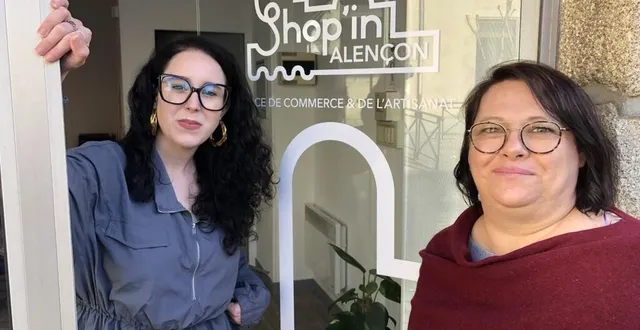 photo  mathilde pitrel, à gauche, est la nouvelle manageuse de centre-ville. à droite, karine cherot, nouvelle présidente de shop’in alençon.  &copy;  ouest-france 