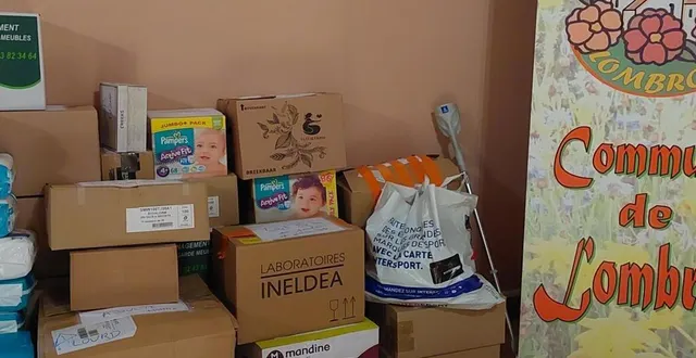 photo  les dons des lombronnais vont bientôt partir.  &copy;  le maine libre 